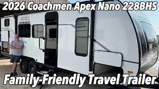 Tour the 2026 Coachmen Apex Nano 228BHS | Family-Friendly Travel Trailer Walkthrough