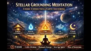Stellar Grounding Meditation | Cosmic Connection & Earth Anchoring (1 Hour)