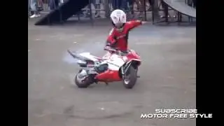 ATRAKSI FREE STYLE MOTOR STUNT RIDER CILIK ADU SKIL JAMPING GAN
