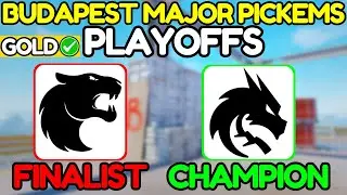GOLD Budapest Major PLAYOFFS PICKEMS (CS2 StarLadder Major Predictions)