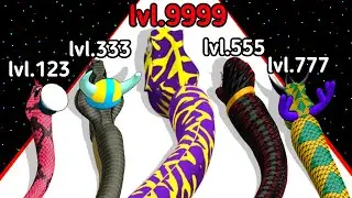 2024 Snake Evolution Run 3D Level_Up Snake Part -2 Gameplay (New Update) Super Gaming