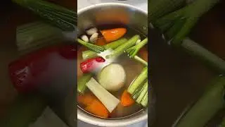 7 Hidden Veggies in this Chicken Noodle Soup 🤯 #shorts #soup #chickensoup