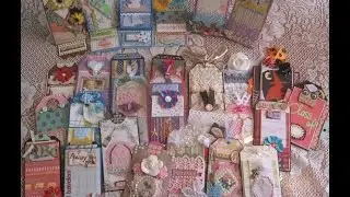 Lot of 28 Scrapbooking Tags (based on E-book A Tag for All Seasons)