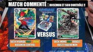 PARKAGE - DIGIMON CARD GAME MATCH COMMENTE : Rosemon et son contrôle !!