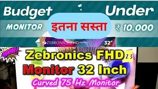 Unboxing of Zebronics LED Monitor FHD 80 CM Model No.AC32FHD #unboxing