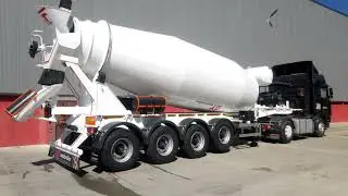 4 Axle 16 m&sup3; Concrete Mixer Semi-trailer