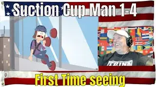 Suction Cup Man 1-4 (1080p HD)- REACTION