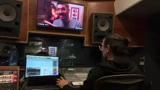 Foley session for a comedy feature film