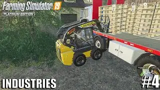 MEGA Empty pallets Production |  Industries on Valley Crest Farm | Farming Simulator 19 | #4