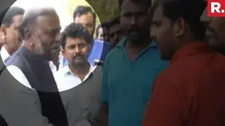 Karnataka Minister H Anjaneya Left Red-Faced When Confronted By Citizen
