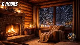 Ultra Cozy Fireplace at Night | 6 Hours of Deep Relaxation & Sleep