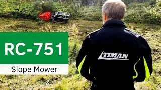Remote Controlled Slope Mower for Your Safety. Comfortable, Easy and Efficient