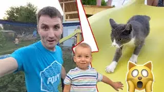 Am dat PISICA pe TOBOGAN !!!