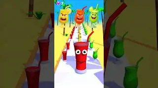 Juice Run &ndash; Green vs Yellow vs Red Coke Glass🍹Who Will Win❓&nbsp;#shorts&nbsp;#games&nbsp;#juicerun&nbsp;#viral