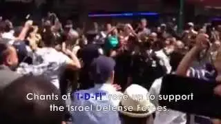 Spontaneous Pro-Israel Rally Erupts in Response to Protestors