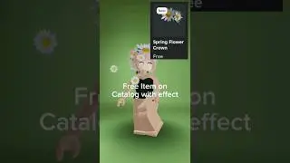 Free Roblox Item with effects Spring Flower Crown #roblox #robloxfreeitems #free