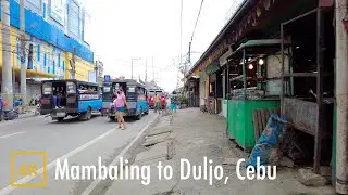 Mambaling to Duljo, Cebu, Philippines【4K】