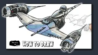 How to Draw the Mandalorians N1 Starfighter Ship
