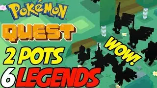 CRAZIEST THING EVER! 6 LEGENDARY POKEMON in POKEMON QUEST!