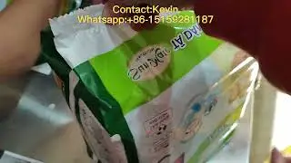 Semi Auto Jumbo Baby Diaper Adult Diaper Packing Machine Suppliers  Whatsapp: +86-15159281187