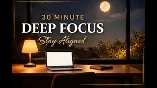 Deep Focus Workspace | 30 Minutes of Calm Night Grind
