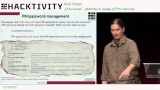 Hacktivity 2012 - &Aacute;ron Szab&oacute; - &bdquo;Chip-tweet
