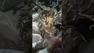 How to Polish Brass Statue- Brass statue polishing process/ Brass Durga Statue