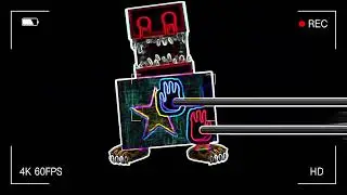 Mini Crewmate Kills Boxy Boo from Project: Playtime | Among Us - neon skin