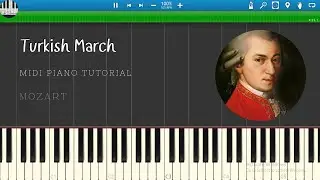 Turkish March | Mozart | Disco | Piano Tutorial | Sheet Music | Midi Download