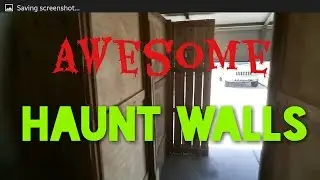 Awesome home haunt wall panels!