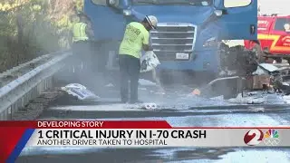 I-70 WB lanes slowly reopening, oil spill clean up continues