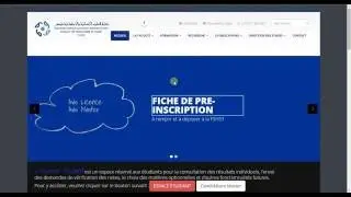 Comment remplir la fiche de pr&eacute;-inscription? sur le site de la facult&eacute; ( FSHST )