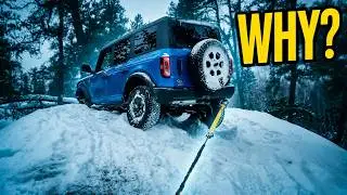 Bronco Winter Rock Crawling on Canadian Shield