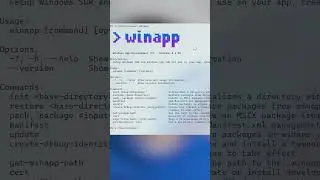 Microsof's new CLI tool for Windows App Devs