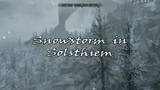 Skyrim for Sleep - Solstheim Snowstorm #asmr #sleep #study 