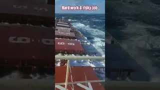 angery sea 🌏🌊🚢😇 #ship #rolling #pitching #waves #shorts #live #short #video