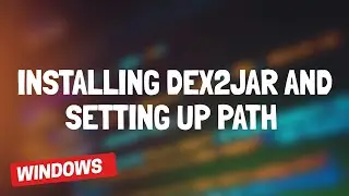 Installing dex2jar on Windows 10