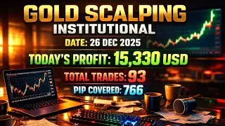 766 pips Profit Today 26 Dec| Live Gold Trading | #XAUUSD & Institutional Order Flow |  #goldtrading