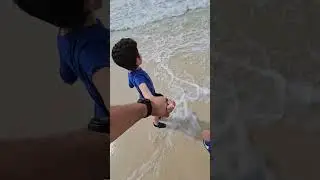 JoCo jumping in the Ocean