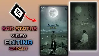Sky Moon Png Video Editing Capcut Tutorial !!Trending Moon Reels Video Editing In Capcut!!Sad Status