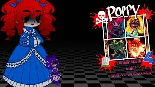 Poppy Playtime - Playtime Sisters React - Poppy Playtime Chapter 1-4 - ALL Bosses Deaths