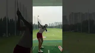 Stadium vibes with pro golf swing 🌟🏌️ #GolfPractice #GolfUSA #GolfSwing #GolfGame