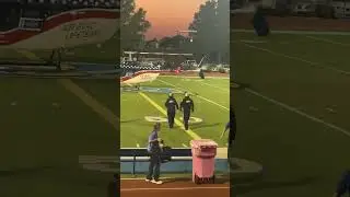 Helicopter makes urgent landing at football game 10/11/24