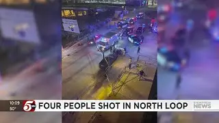 Police: 4 people wounded by gunfire after drive by shooting in North Loop