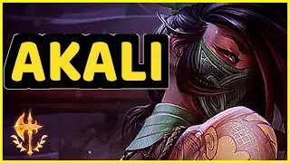 AKALI VS GALIO MID GAMEPLAY CHALLENGER I