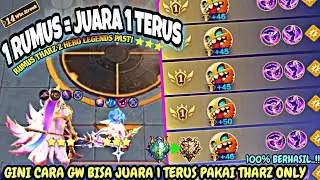 1 RUMUS = JUARA 1 TERUS !!! GINI CARA GW BISA JUARA 1 TERUS PAKAI THARZ ONLY 100% BERHASIL - MCGG