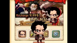 Pegando LUFFY N.W SS e upando o time / PIRATE HEROES MOBILE
