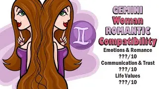 GEMINI Woman ROMANTIC Compatibility with all  Zodiac Signs