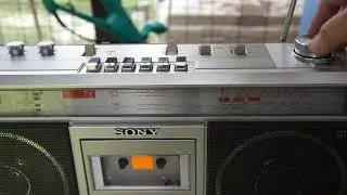SONY CFS-V2 名機再生147　ラジオ受信　屋外