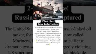 US Captures Russia-Linked Oil Tanker After Intense Atlantic Chase |  @FindBeyondFacts
